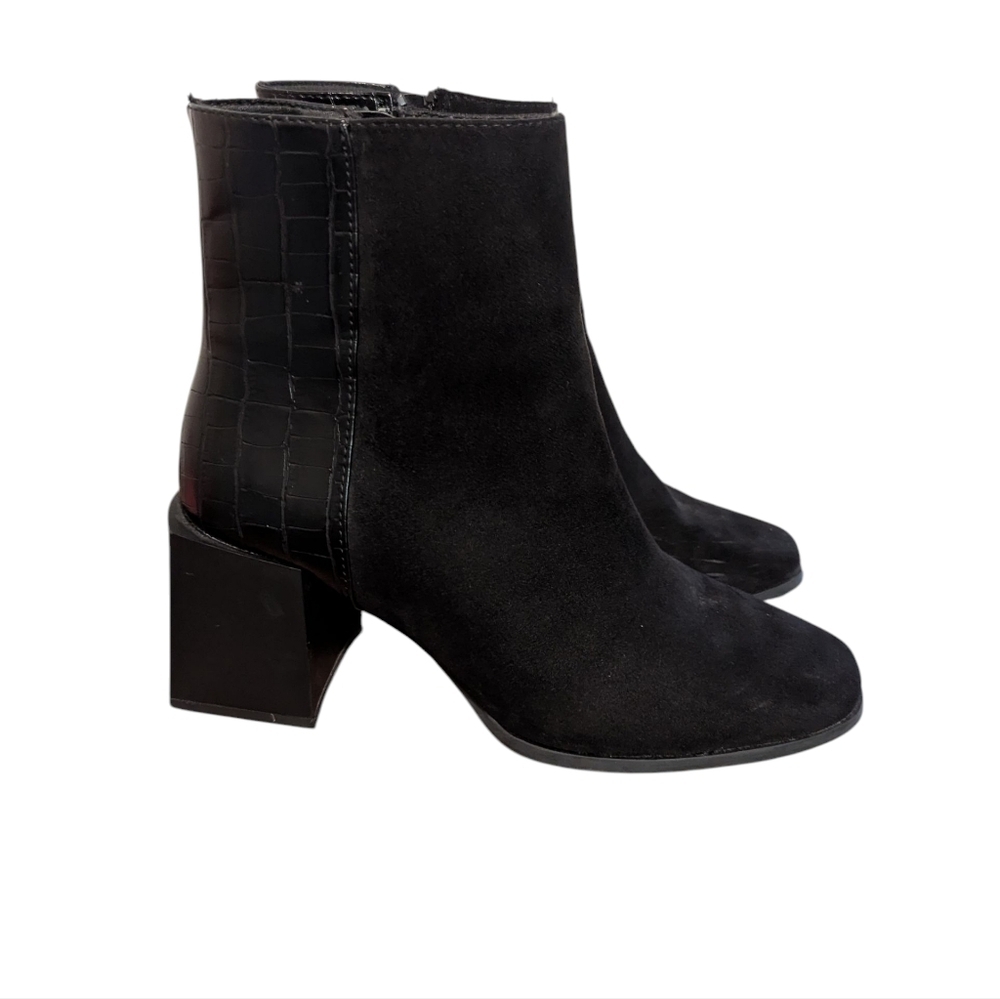 Asos Design, Chunky Heel Black Ankle Boots